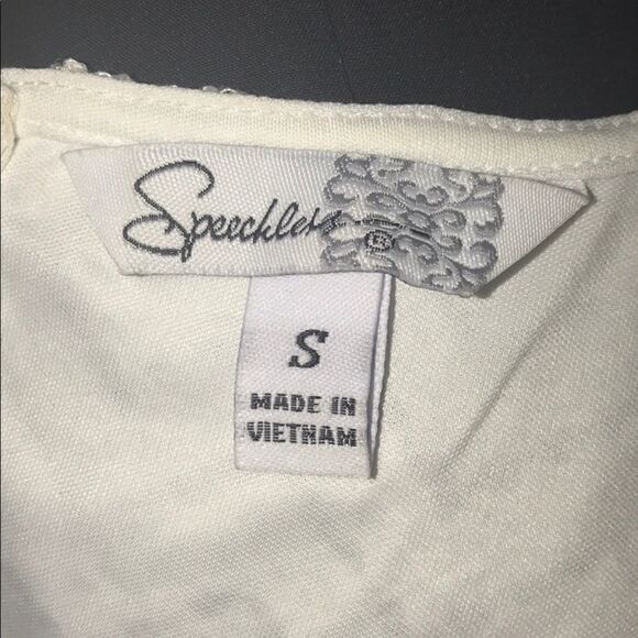 Speechless Chevron Lace Top Contrast Dress - Picture 7 of 8